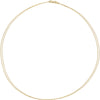 Double-Strand Cable Diamond-Cut Chain 1.0mm (18 Inch) in 14K Yellow Gold