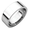 Flat Comfort-Fit Wedding Band Ring in Sterling Silver ( Size 7 )