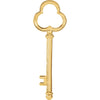 Fashion Key Pendant in 14K Yellow Gold