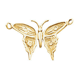 14k Yellow Gold Butterfly Specialty Fashion Chain Trim