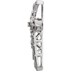14k White Gold .025 CTW Diamond Cross Pendant