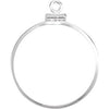 Coin Edge Screw Top Frame For U.S. 25 Cent Coin in Sterling Silver