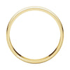 14k Yellow Gold 4mm Light Milgrain Band, Size 6