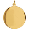 14k Yellow Gold 23mm St. Christopher Medal