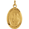 15.00x11.00 mm St. Joseph Medal in 14K Yellow Gold