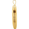 Gold Plated & Sterling Silver Oval Cross Locket