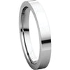 Sterling Silver 3mm Flat Band, Size 7