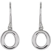 Sterling Silver Petite Circle Earrings