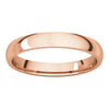 14k Rose Gold 3mm Light Comfort Fit Band, Size 9