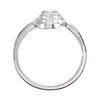14k White Gold 1/2 CTW Diamond Three-Stone Ring , Size 7