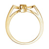 14k Yellow Gold Cross Ring, Size 7