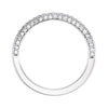 14k White Gold 3/4 CTW Diamond Band, Size 7