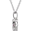 14k White Gold Ruby 18" Mystara® Necklace