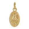 09.00x06.00 mm Miraculous Medal in 14K Yellow Gold