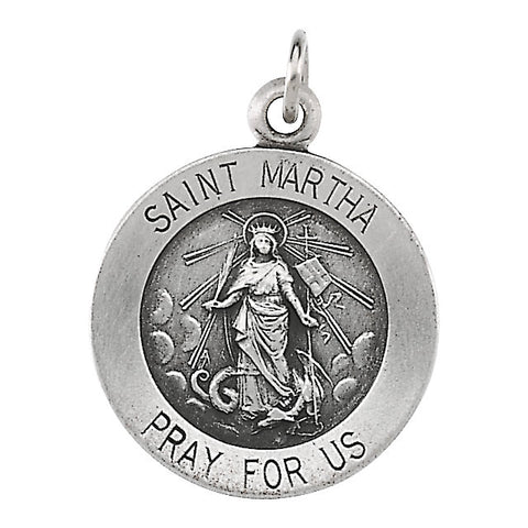 14k Yellow Gold 14.75mm St. Martha Medal