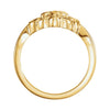 14k Yellow Gold Cross Ring, Size 7