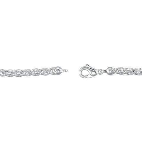 6mm Sterling Silver Wheat Chain