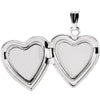 Sterling Silver .01 CTW Diamond Heart Locket