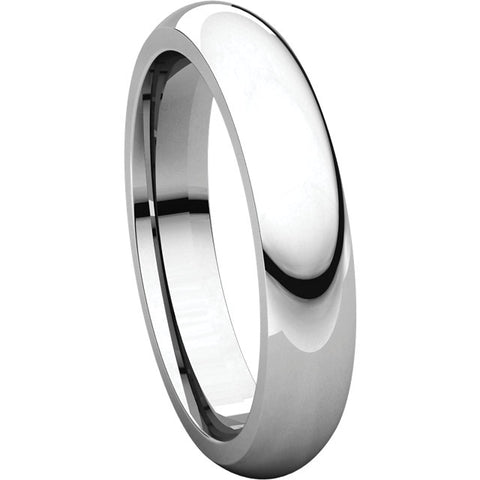 Sterling Silver 4mm Comfort Fit Band, Size 9.5