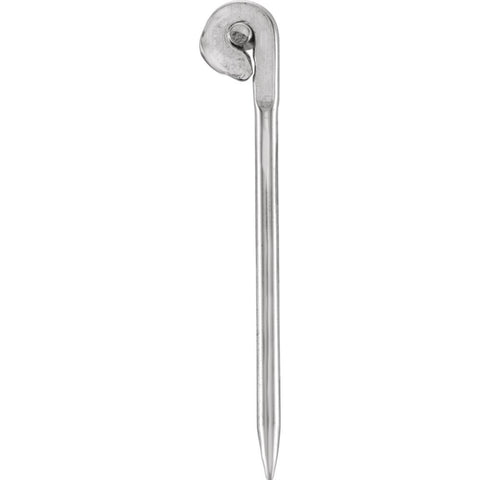 Sterling Silver Pin Stem with Rivet for Brooch