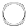 14k White Gold 6mm Square Comfort Fit Band, Size 12.5