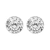 14k White Gold 1 1/3 CTW Diamond Fantasy™ Cluster Earrings