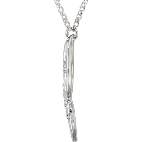 Sterling Silver Butterfly & Floral-Inspired Necklace or Center