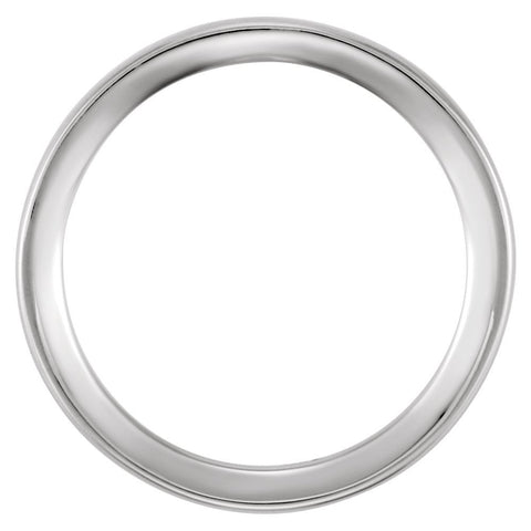 Platinum 4mm Design Band Size 9