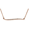 14k Rose Gold 1/6 ctw. Diamond 17.5-inch Necklace