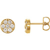 14k Yellow Gold 3/8 ctw. Diamond Earrings