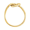 14k Yellow Gold Knot Design Ring, Size 7