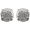 14k White Gold Hammered Square Earrings