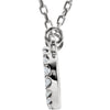 14k Rose Gold 1/10 CTW Diamond Infinity-Inspired 16" Necklace