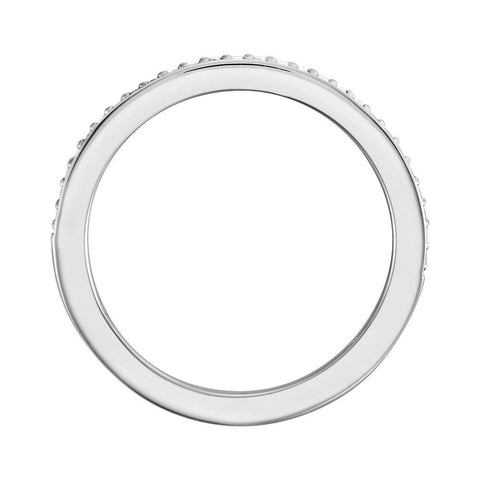 Platinum 1/6 CTW Diamond Band, Size 7