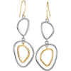 Sterling Silver & 14k Yellow Gold Dangle Earrings