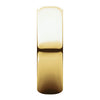 10k Yellow Gold 6mm Half Round Band, Size 7.5