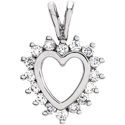 14k Yellow Gold Heart Pendant