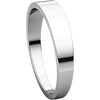Sterling Silver 4mm Flat Tapered Band, Size 11