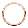 14k Rose Gold 4mm Milgrain Comfort Fit Band, Size 9