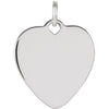 9.75 mm Cable Bracelet with Heart in Sterling Silver