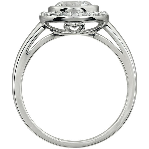Sterling Silver Cubic Zirconia Ring, Size 7