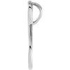 14k White Gold Freeform Pendant