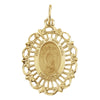 21.50x15.00 mm Lady of Guadalupe Medal in 14K Yellow Gold