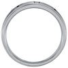Stainless Steel Black Laser Band, Size 10.5