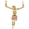 14k Yellow Gold 29x22.5mm Crucifix Pendant