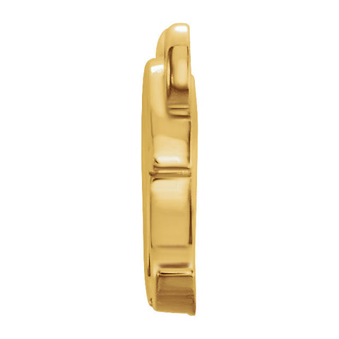 14k Yellow Gold "Amore'" Neck Trim 5.5X31.25mm Pendant Mounting