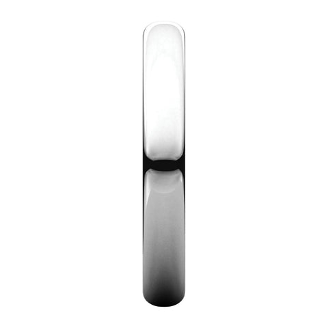 Sterling Silver 4mm Half Round Light Band, Size 7