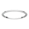 Palladium 1mm Half Round Band, Size 9