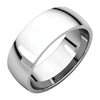 07.00 mm Light Comfort-Fit Wedding Band Ring in 14K White Gold ( Size 7.5 )