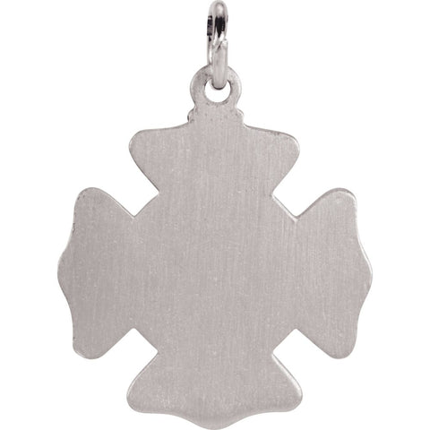 Sterling Silver 16.75mm St. Florian Pendant